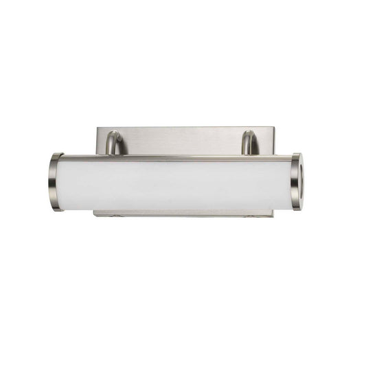 CAL Lighting integrated LED 13W, 940 Lumen, 80 CRI Dimmable Vanity Light With Acrylic Diffuser Brushed Steel LA-8604-S