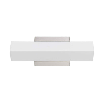 CAL Lighting integrated LED 13W, 940 Lumen, 80 CRI Dimmable Vanity Light With Acrylic Diffuser Brushed Steel LA-8605-S