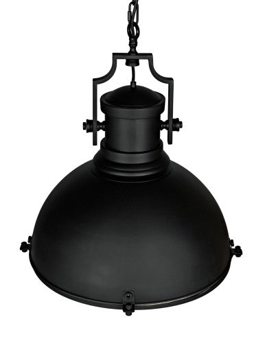 Noir Metal Marine Fixture Pendant in Matte Black LAMP334MTB