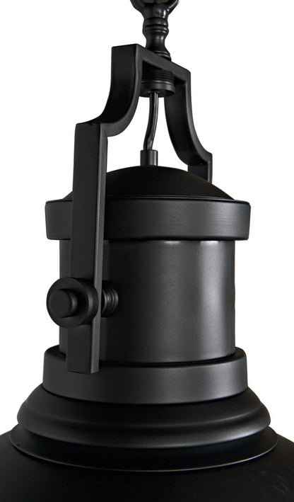 Noir Metal Marine Fixture Pendant in Matte Black LAMP334MTB