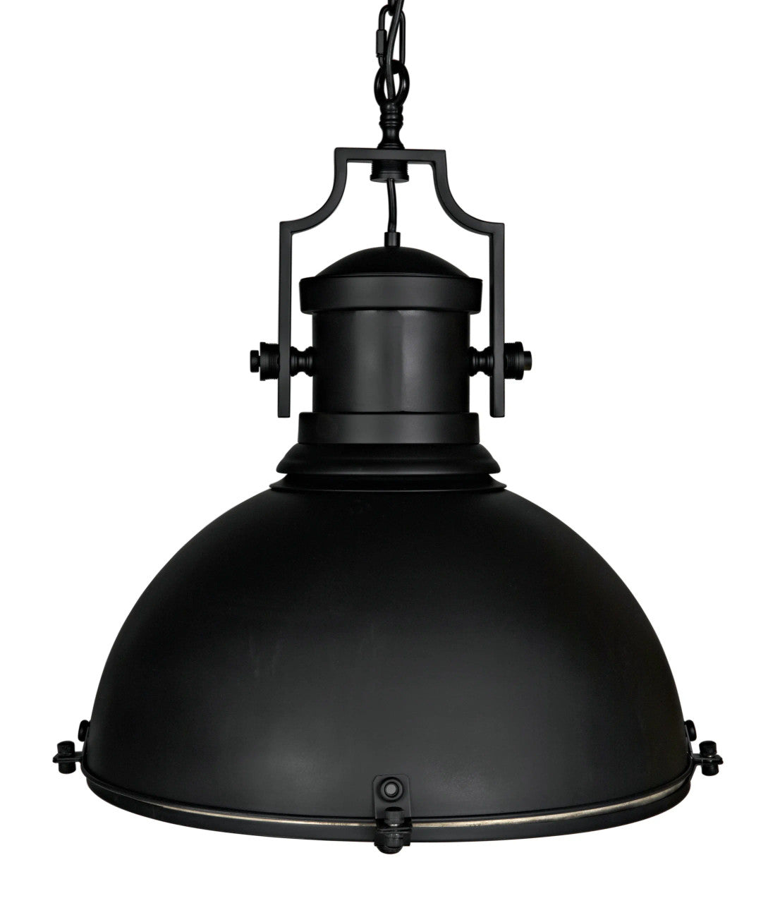 Noir Metal Marine Fixture Pendant in Matte Black LAMP334MTB