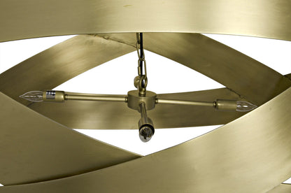 Noir Orion Pendant in Antique Brass LAMP517MB