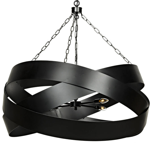 Noir Orion Pendent in Matte Black LAMP517MTB