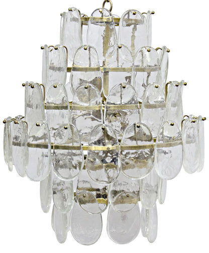 Noir Mystic Chandelier in Antique Brass LAMP560MB