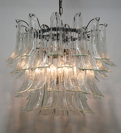 Noir Fiore Chandelier, Black Metal in As Is LAMP568MTB