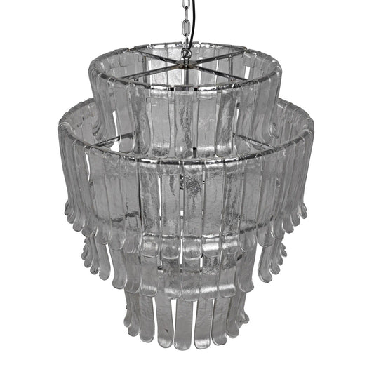 Noir Villa Chandelier in Chrome LAMP581CR