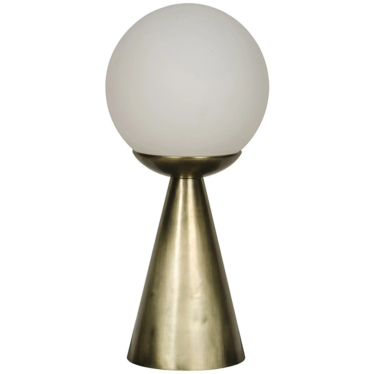 Noir Merle Table Lamp in Antique Brass LAMP591MB