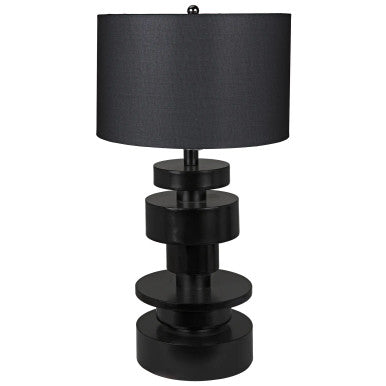 Noir Wilton Table Lamp in Matte Black LAMP622MTBSH