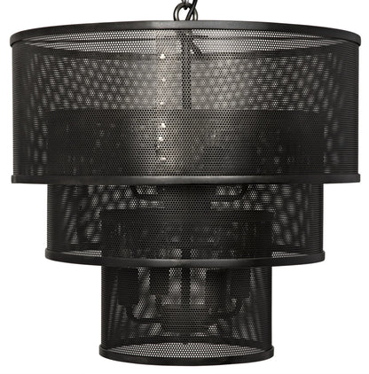 Noir Arena Pendant in Matte Black LAMP646MTB