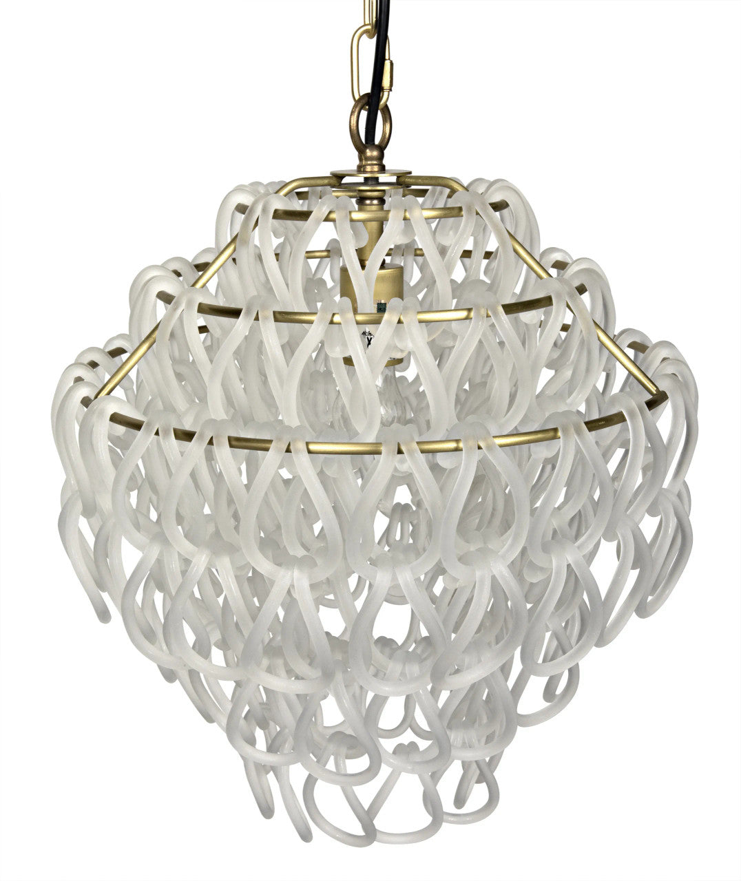 Noir Dolce Vita Lamp in Antique Brass LAMP654MB