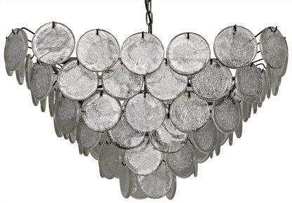 Noir Scala Chandelier in As Is LAMP683