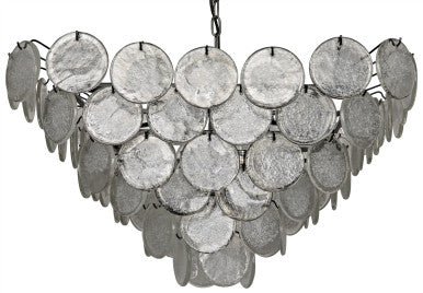 Noir Scala Chandelier in As Is LAMP683