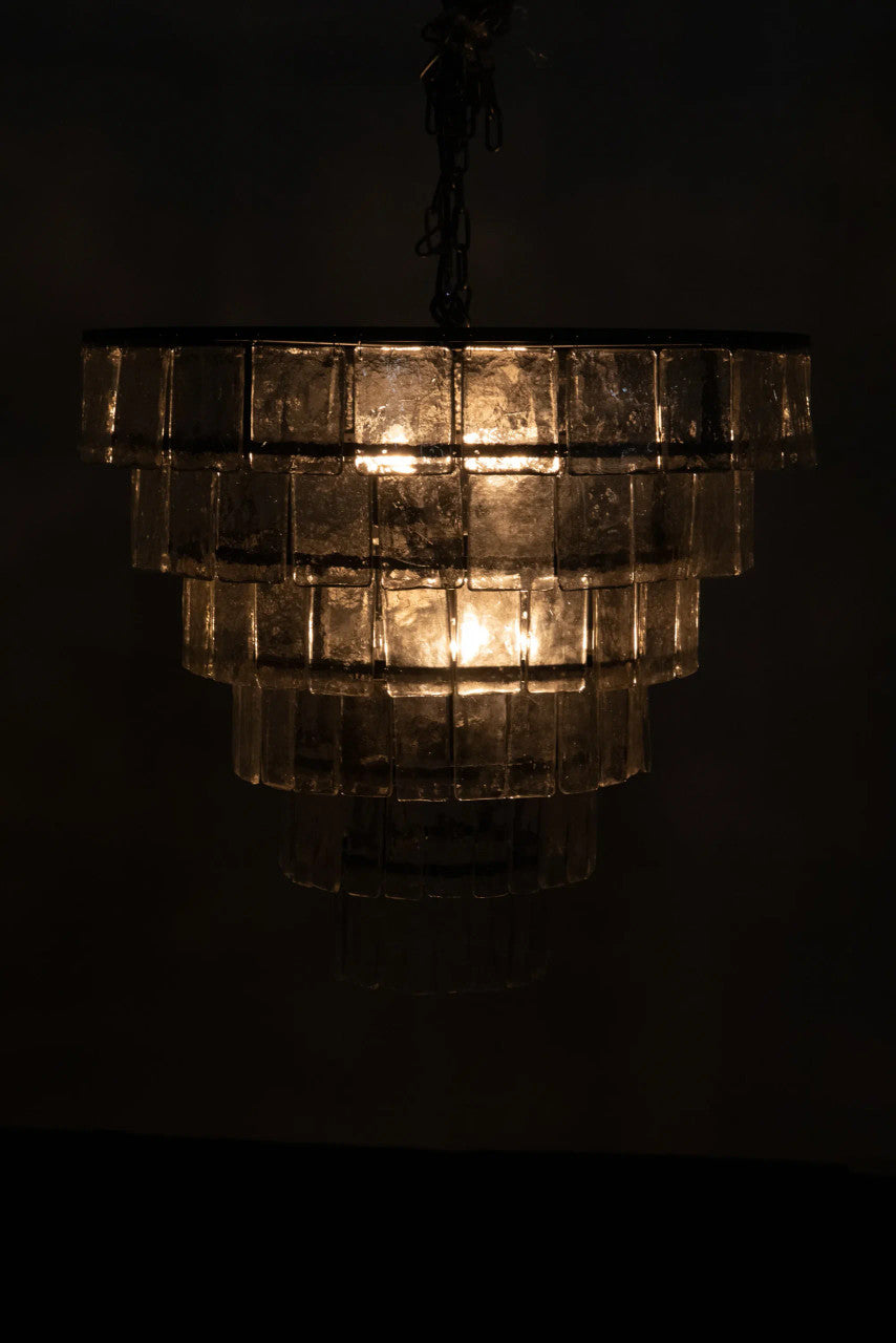 Noir Carnegie Chandelier in As Is LAMP684L