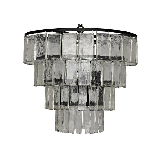 Noir Carnegie Chandelier in As Is LAMP684M