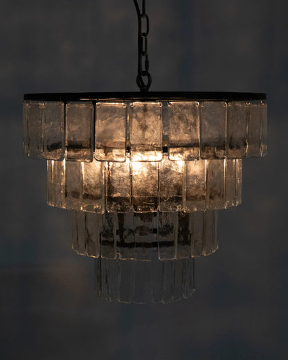 Noir Carnegie Chandelier in As Is LAMP684M