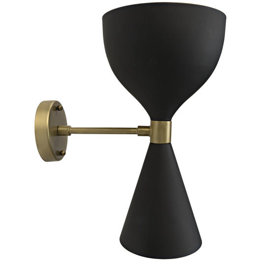 Noir Aegeon Sconce in Matte Black LAMP723MTB