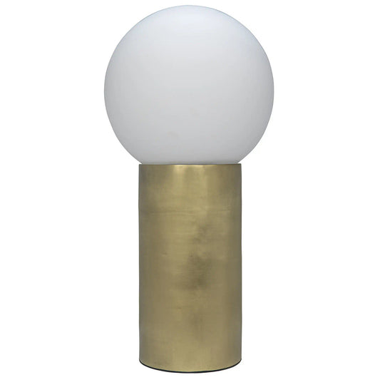 Noir New Luna Lamp in Antique Brass LAMP726MB