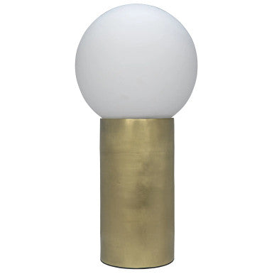 Noir New Luna Lamp in Antique Brass LAMP726MB