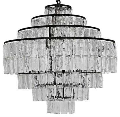 Noir Satellite Chandelier in Matte Black LAMP730MTB