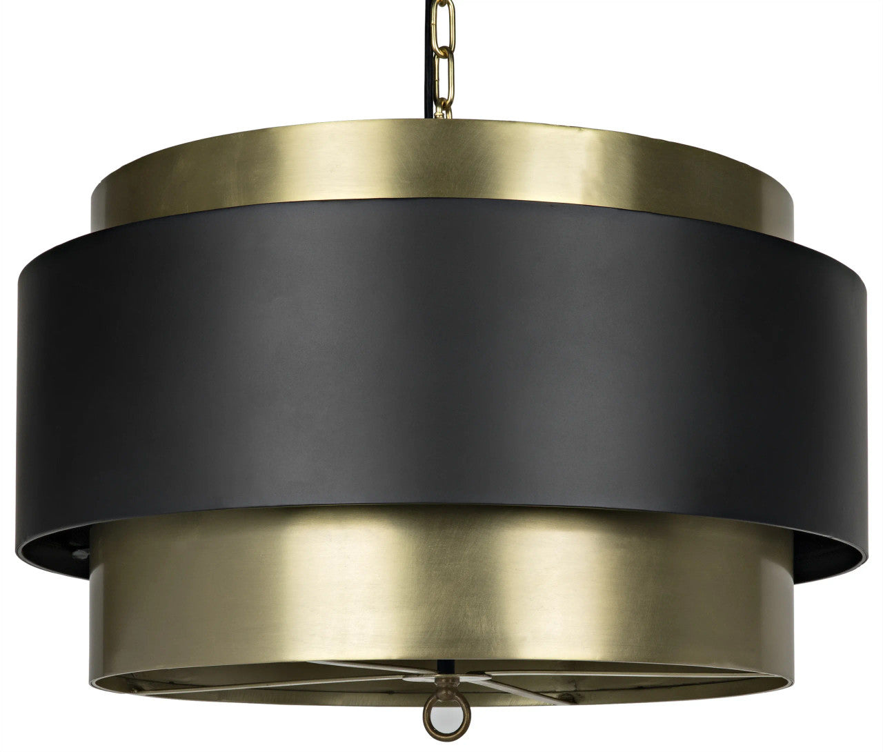 Noir Demetrius Pendant in Antique Brass LAMP742