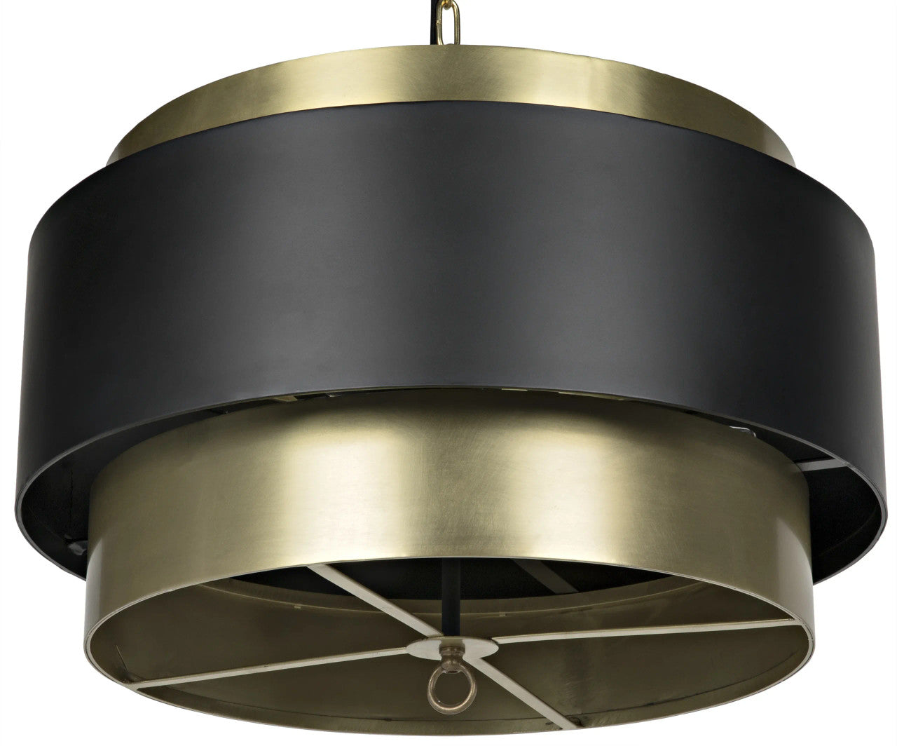 Noir Demetrius Pendant in Antique Brass LAMP742