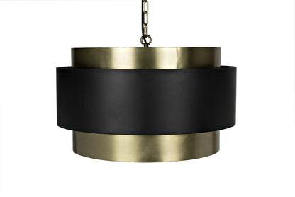 Noir Demetrius Pendant in Antique Brass LAMP742