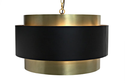 Noir Demetrius Pendant in Antique Brass LAMP742