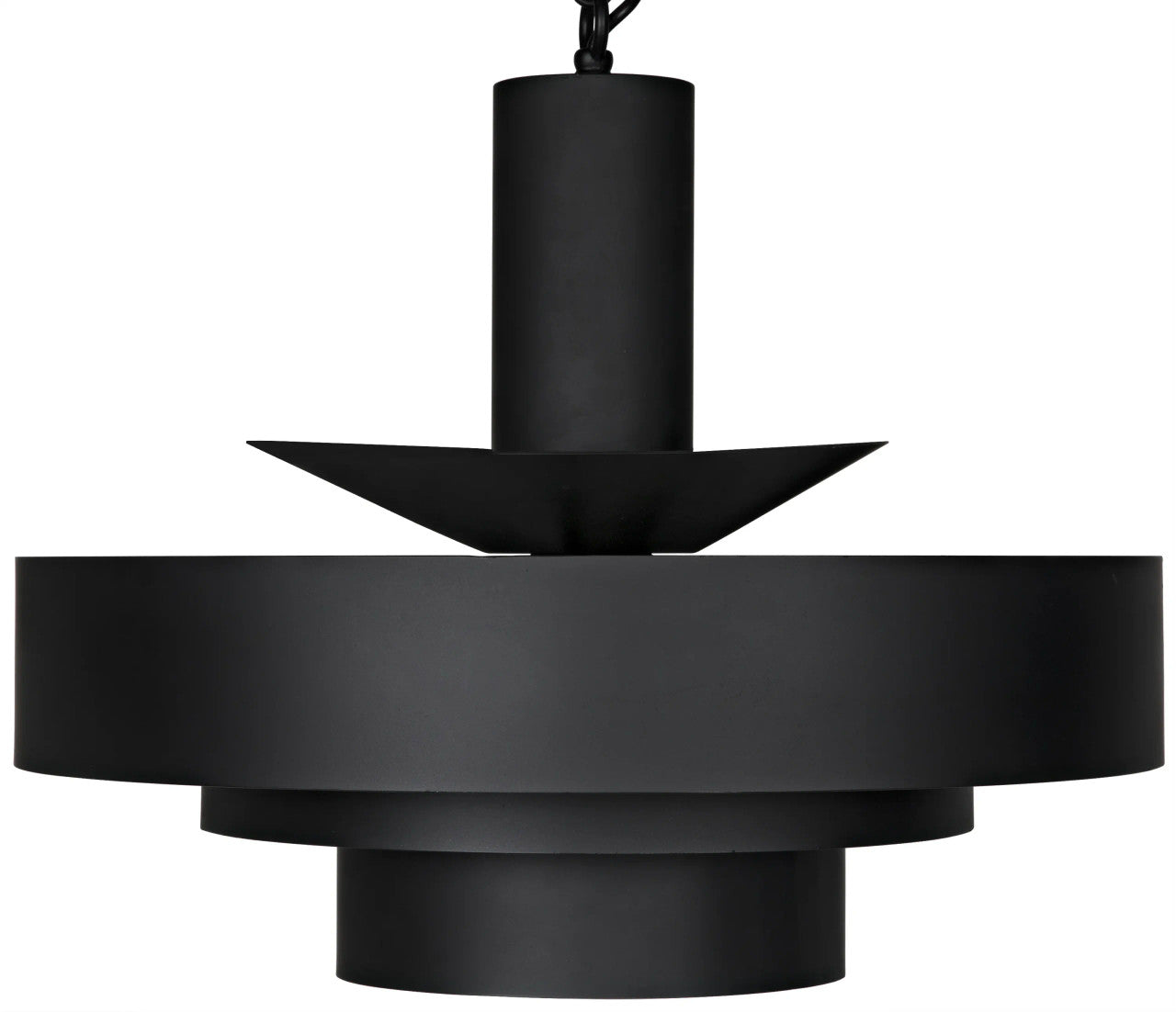 Noir Parlor Pendant in Matte Black LAMP753MTB