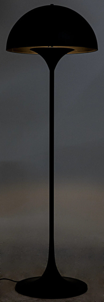 Noir Cataracta Floor Lamp in Matte Black LAMP757MTB