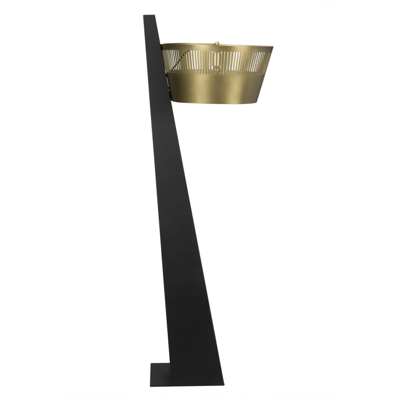 Noir Claudius Floor Lamp in Black Metal LAMP759MB