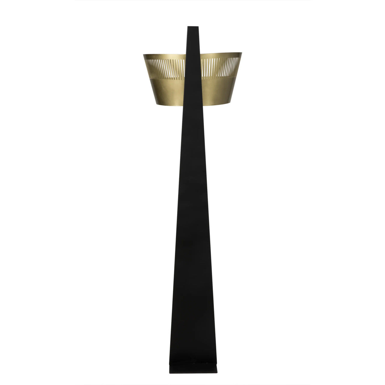 Noir Claudius Floor Lamp in Black Metal LAMP759MB