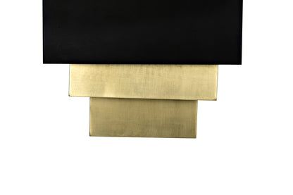 Noir Chevelle Pendant in Antique Brass LAMP765MB