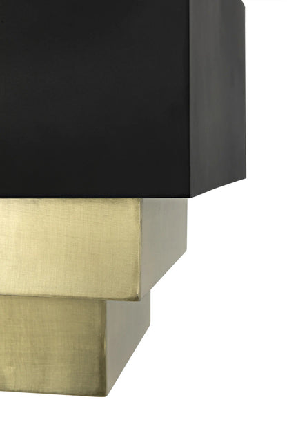 Noir Chevelle Pendant in Antique Brass LAMP765MB