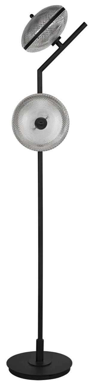 Noir Gibson Floor Lamp in Matte Black LAMP766MTB