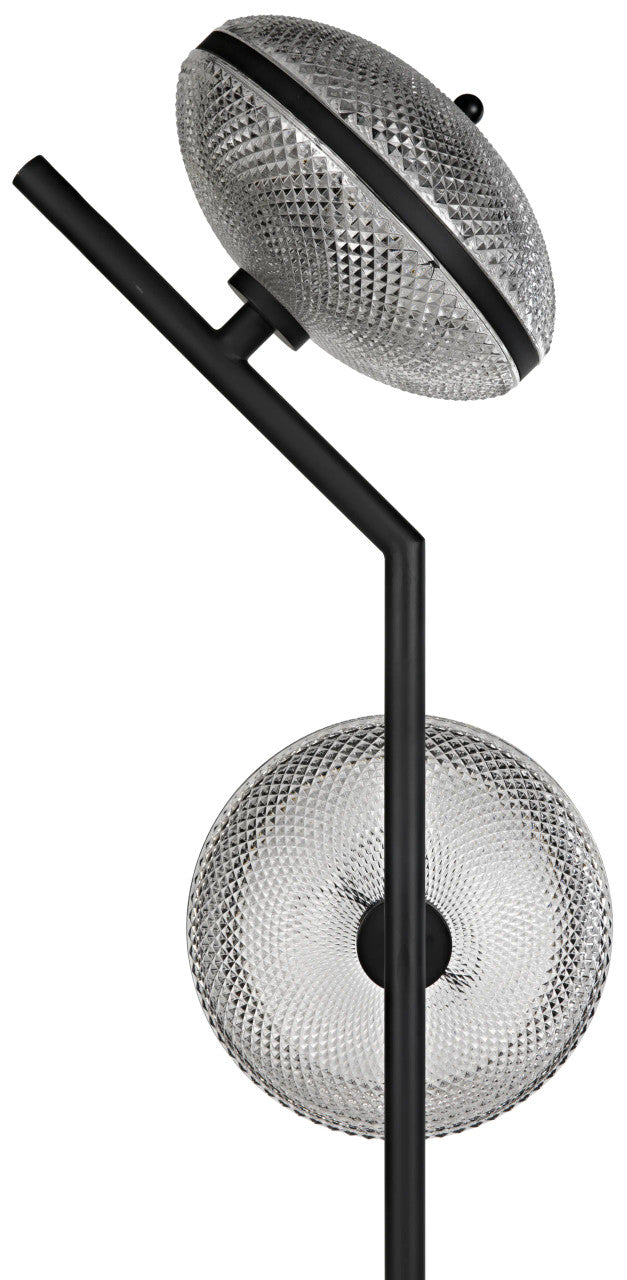 Noir Gibson Floor Lamp in Matte Black LAMP766MTB