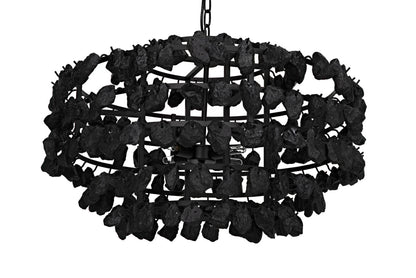 Noir Vulcan Chandelier in Matte Black LAMP778MTB