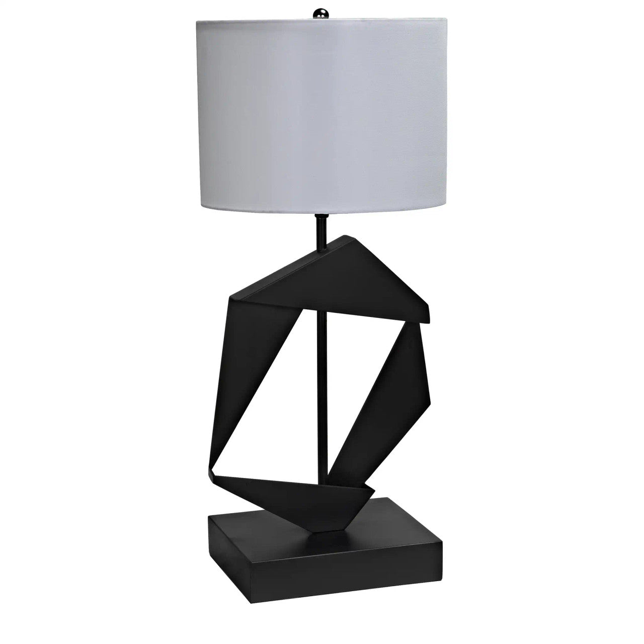 Noir Timothy Table Lamp with Shade in Matte Black LAMP784MTBSH