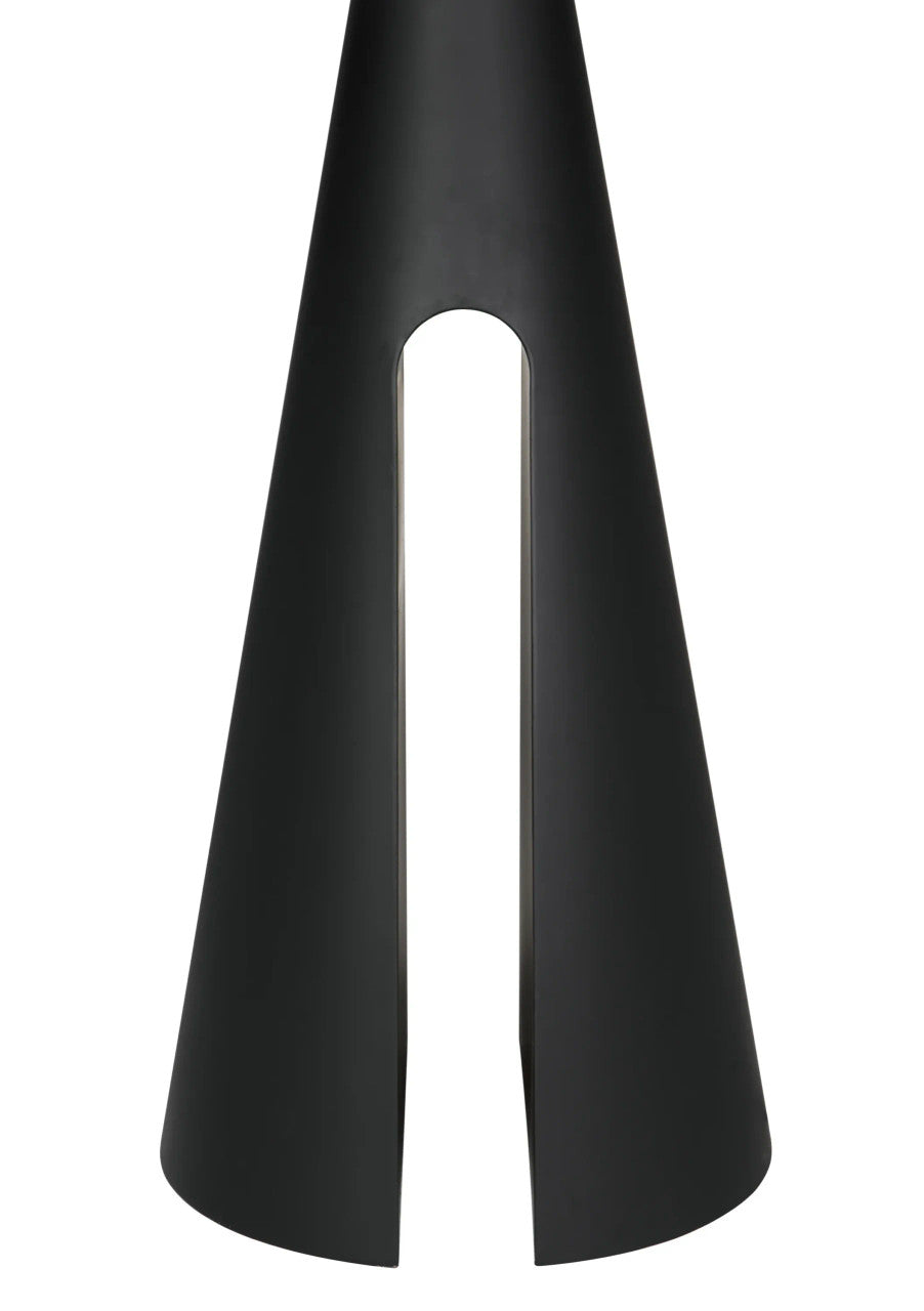 Noir Mordred Floor Lamp in Matte Black LAMP786MTBSH