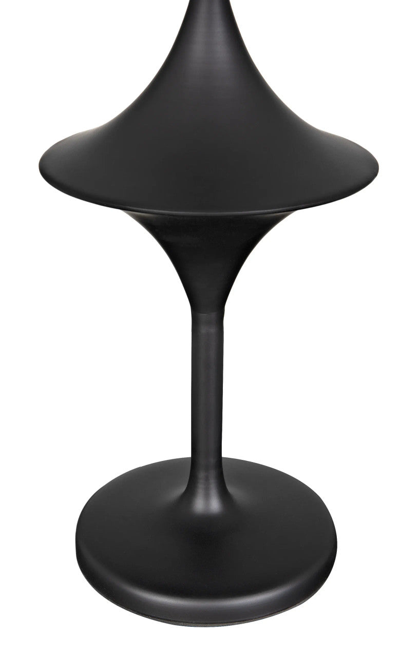 Noir Wilder Lamp with Shade in Matte Black LAMP791SH