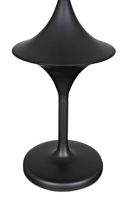 Noir Wilder Lamp with Shade in Matte Black LAMP791SH