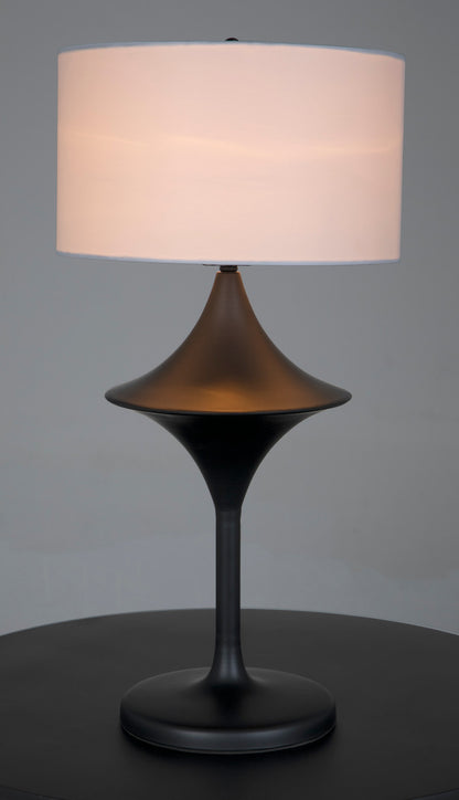 Noir Wilder Lamp with Shade in Matte Black LAMP791SH