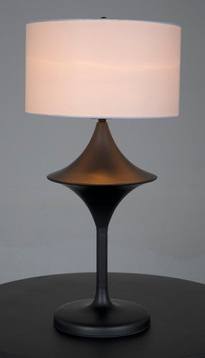 Noir Wilder Lamp with Shade in Matte Black LAMP791SH