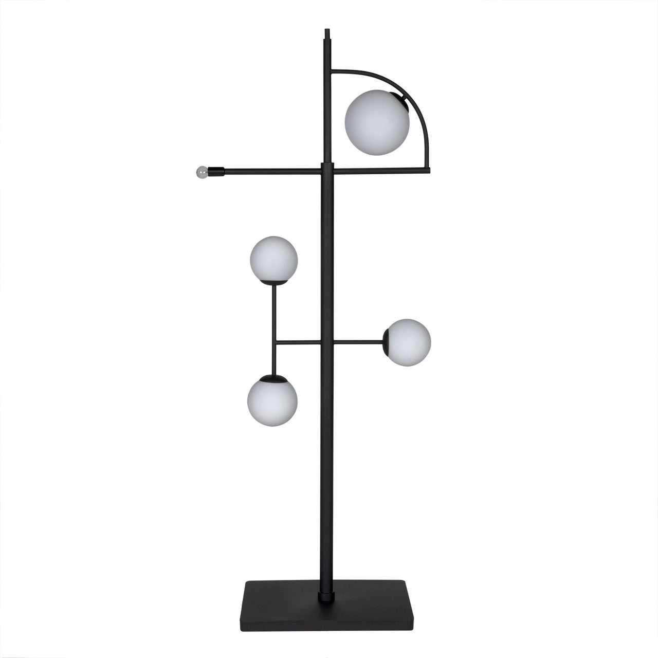 Noir Dasha Floor Lamp in Matte Black LAMP796MTB