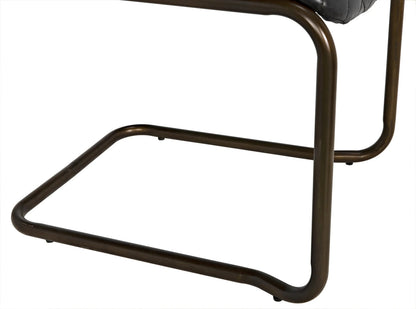 Noir 0045 Arm Chair in Dark Walnut and Antique Brass LEA-C0045B