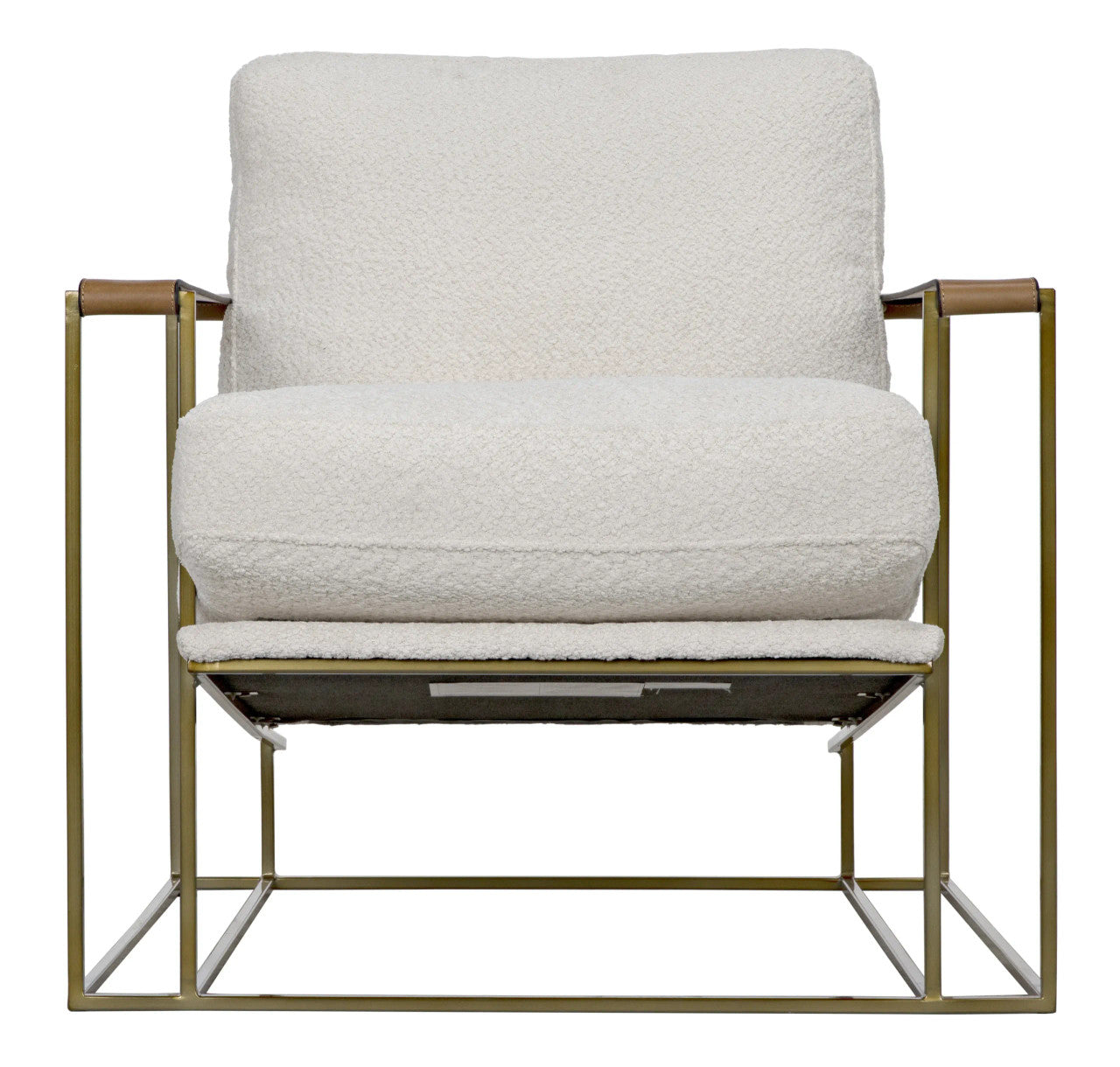 Noir Oryan Chair in Brass LEA-C0341-02-1D