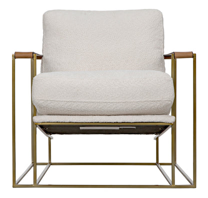 Noir Oryan Chair in Brass LEA-C0341-02-1D