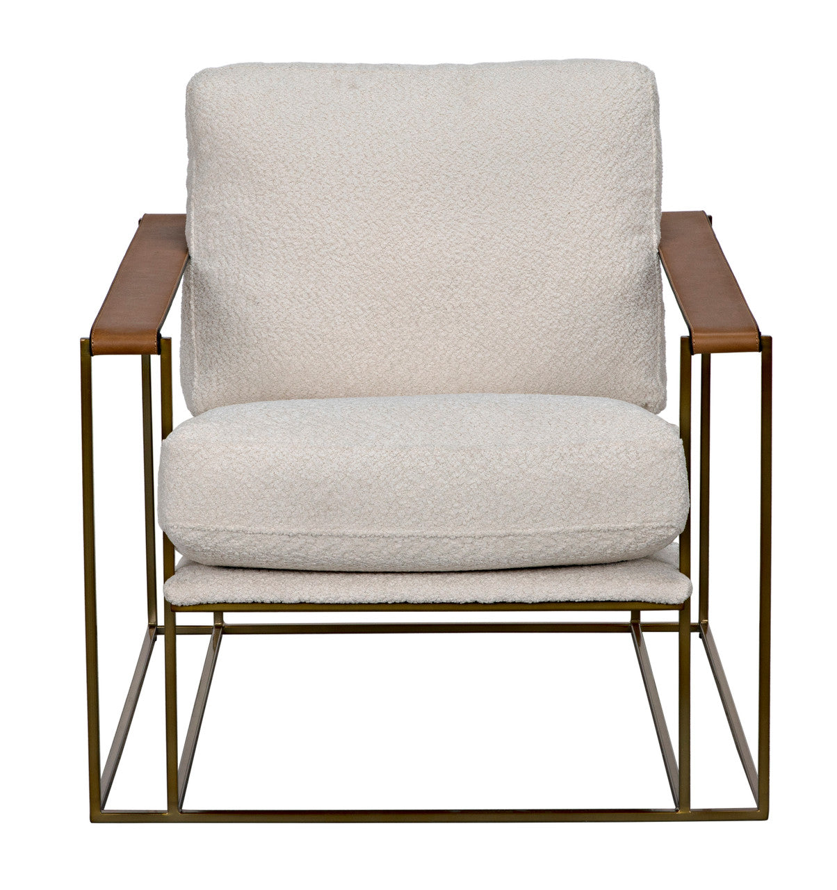 Noir Oryan Chair in Brass LEA-C0341-02-1D