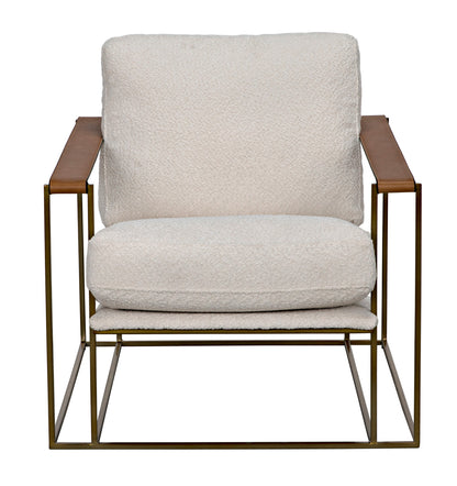 Noir Oryan Chair in Brass LEA-C0341-02-1D