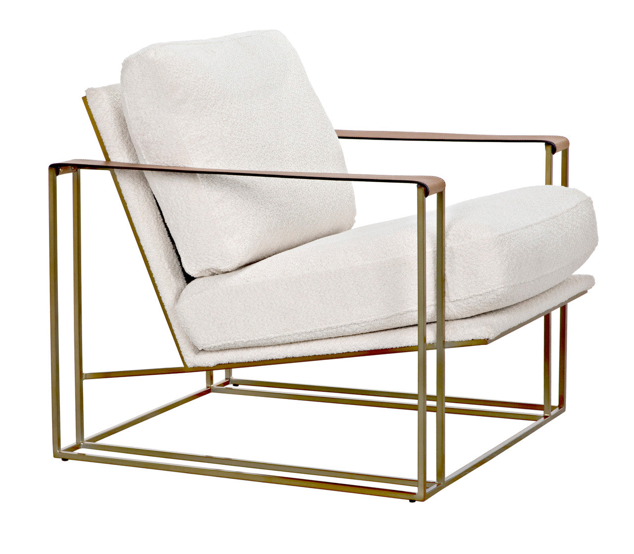 Noir Oryan Chair in Brass LEA-C0341-02-1D