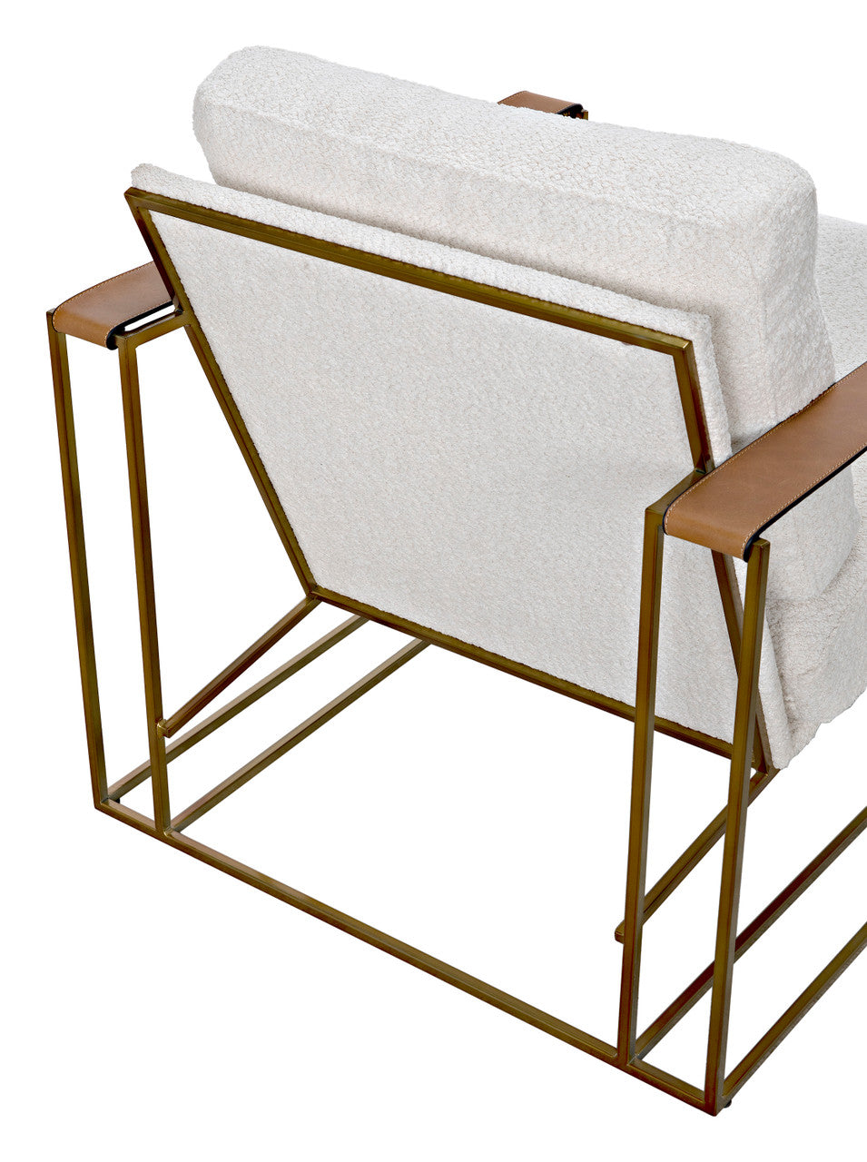 Noir Oryan Chair in Brass LEA-C0341-02-1D